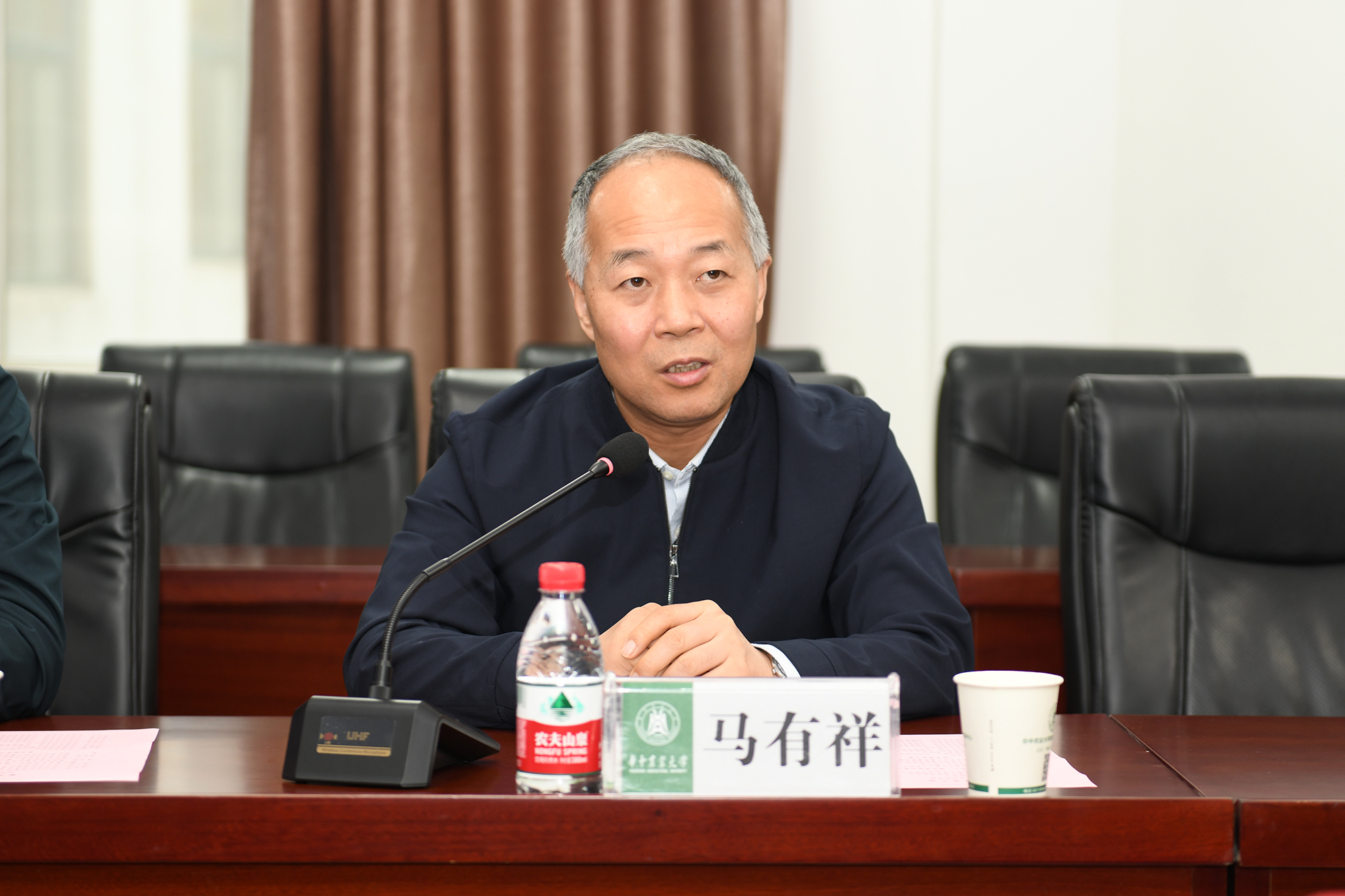 马有祥部长讲话(记者 刘涛 摄)